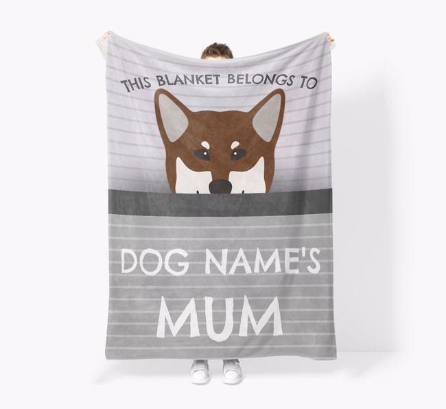 'This Blanket Belongs To...' - Personalised {breedFullName} Blanket: Premium Sherpa Fleece